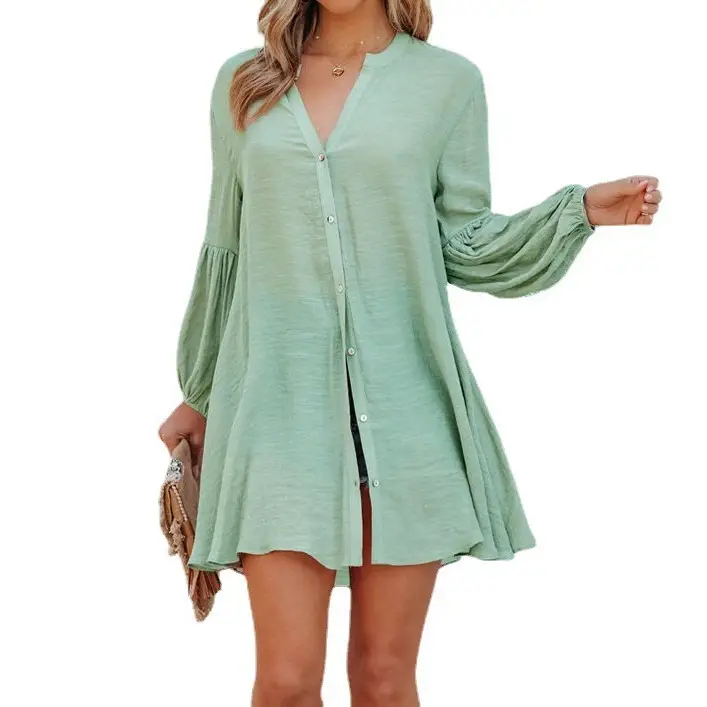 2022 Women's Black Button Long Sleeve T-Shirt - Image 8