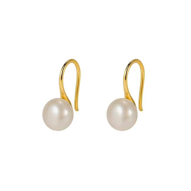 Freshwater Pearl Hook Earrings Small - Image 6