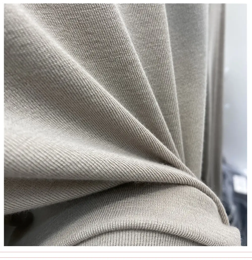 Women's Long Sleeve Fleece T-Shirt Grey 2025 Winter — feature 4