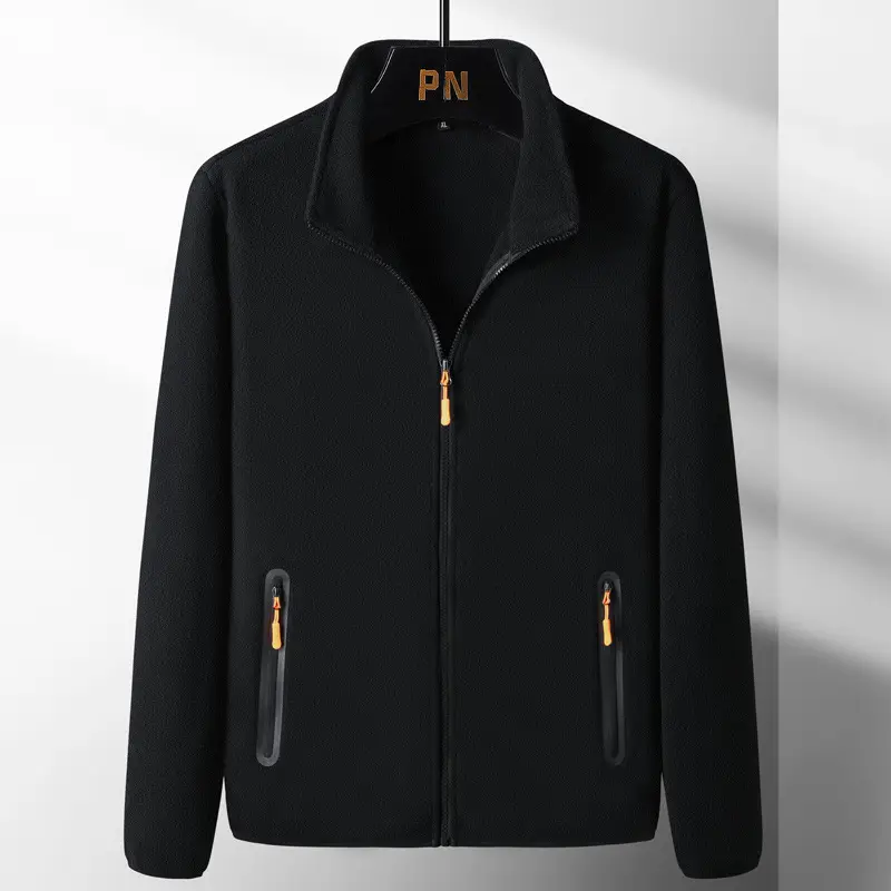 Men's Black Full Zip Vest with Yellow Zippers - Image 17