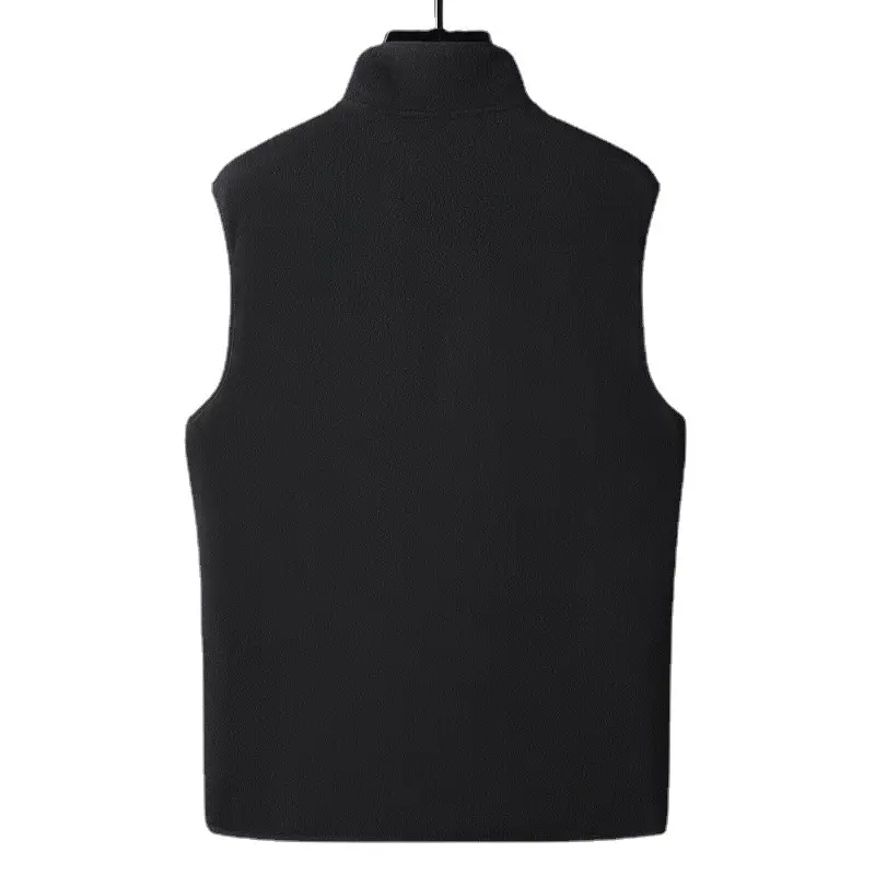 Men's Black Full Zip Vest with Yellow Zippers - Image 18