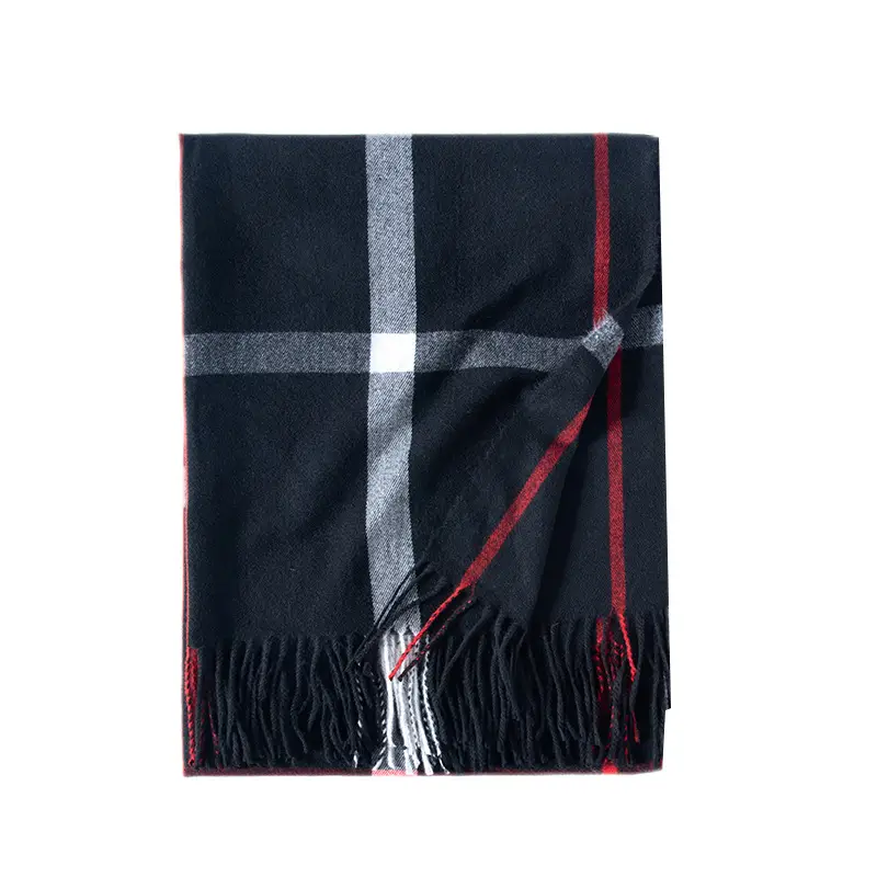 New Autumn Winter Striped Plaid Scarf for Women