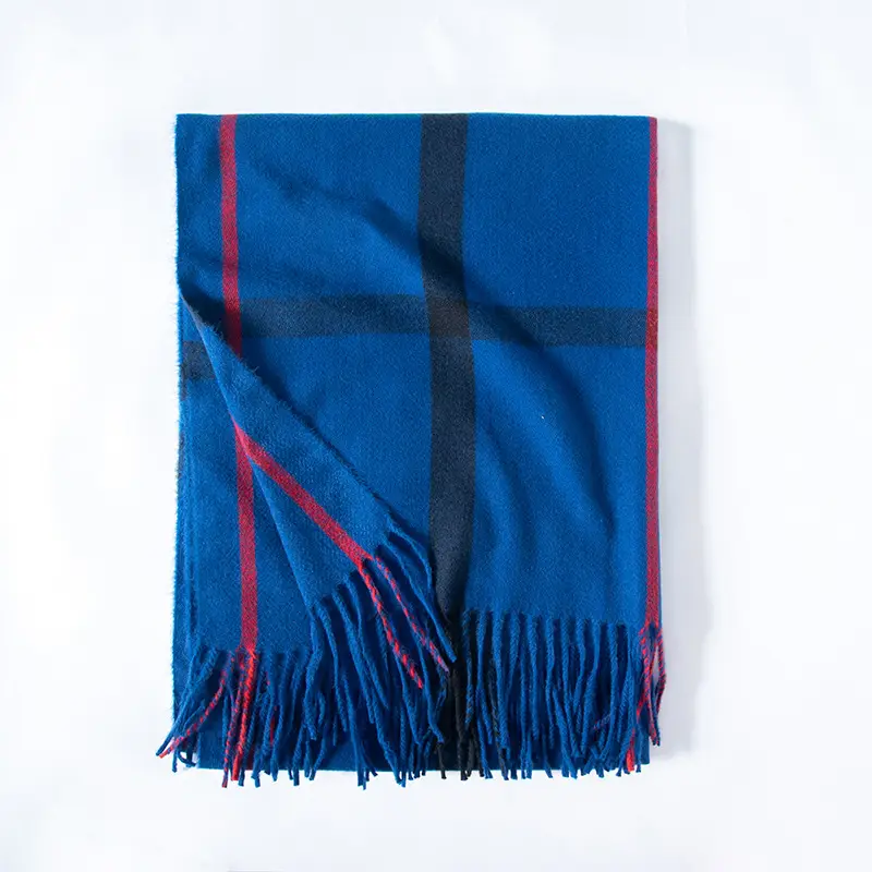 New Autumn Winter Striped Plaid Scarf for Women
