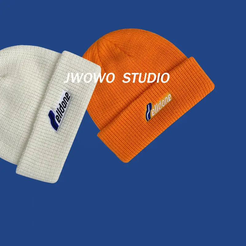 Men Wool Knitted Beanie White Winter Warm - Image 9