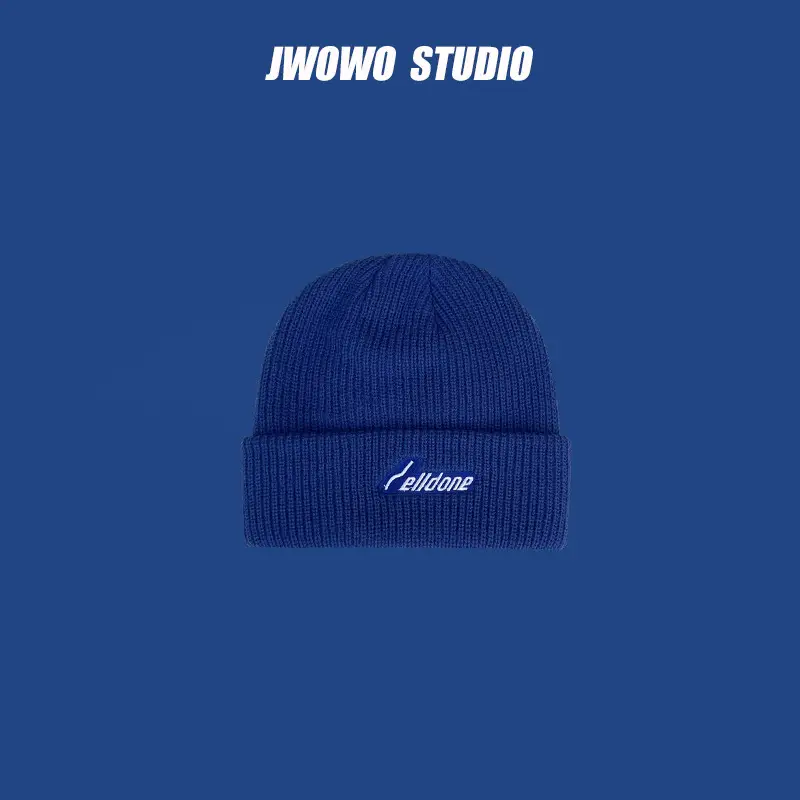 Men Wool Knitted Beanie White Winter Warm - Image 2