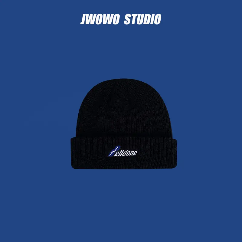 Men Wool Knitted Beanie White Winter Warm - Image 3