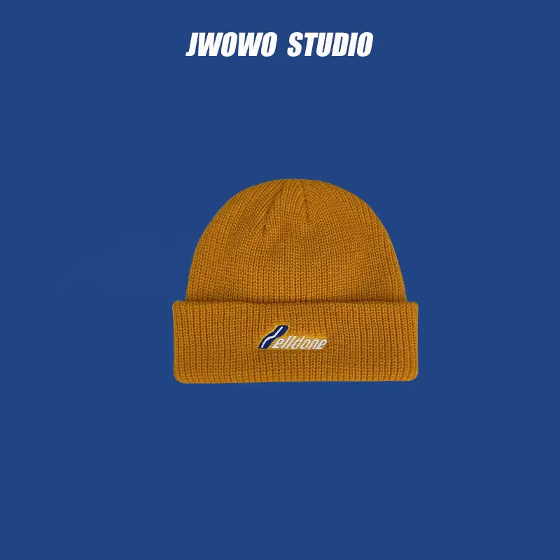 Men Wool Knitted Beanie White Winter Warm - Image 4
