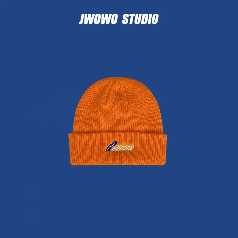 Men Wool Knitted Beanie White Winter Warm - Image 5