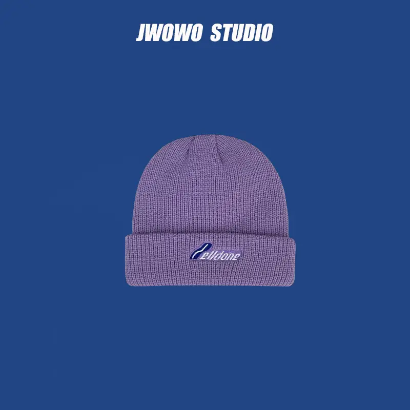 Men Wool Knitted Beanie White Winter Warm - Image 6