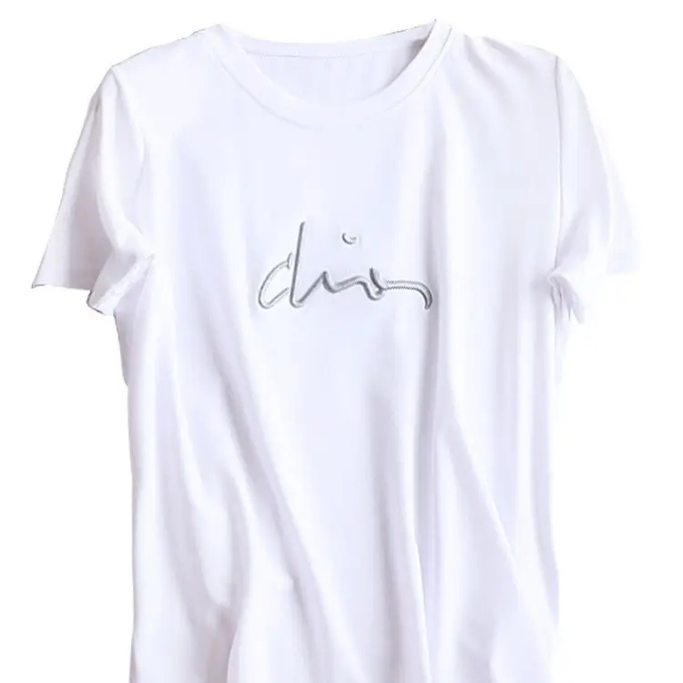 Women White Graphic T-Shirt with "diss" Print - Image 7
