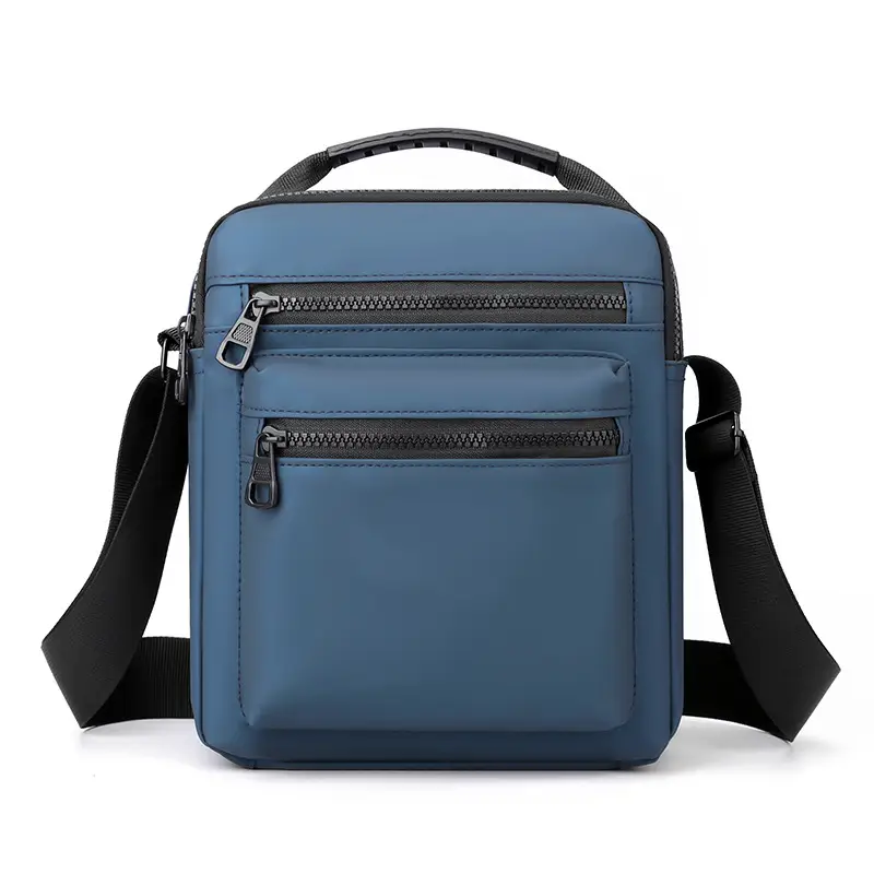 Waterproof Leather Crossbody Bag Large Multi-Pocket - Image 2