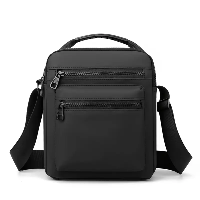 Waterproof Leather Crossbody Bag Large Multi-Pocket - Image 3