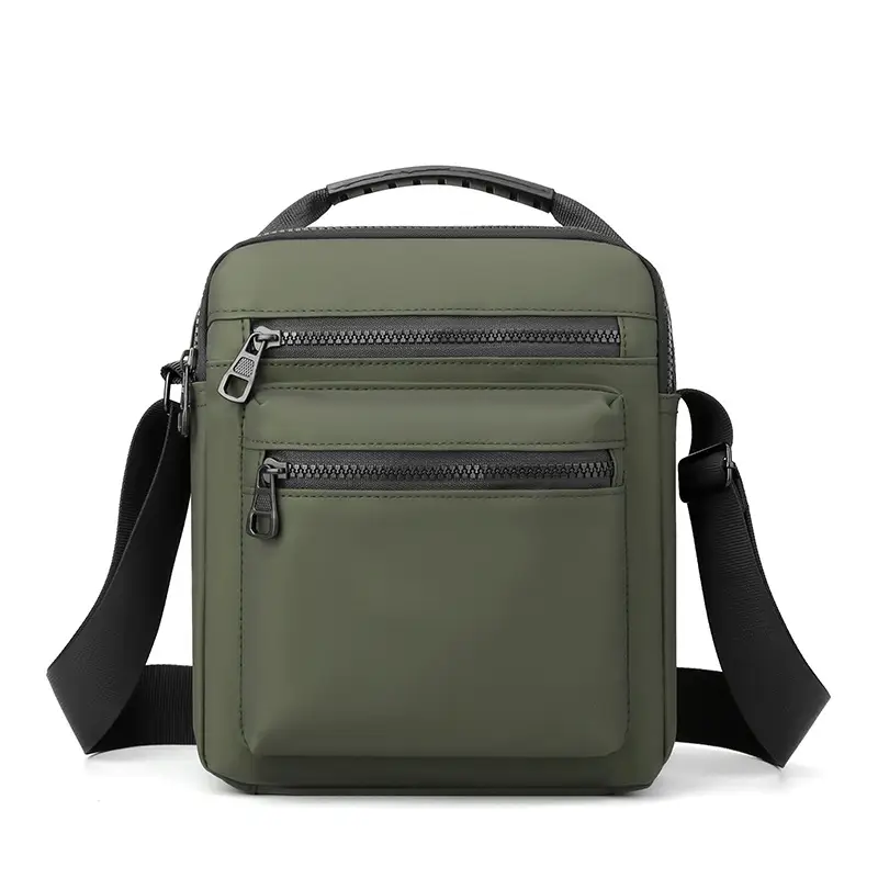 Waterproof Leather Crossbody Bag Large Multi-Pocket - Image 4
