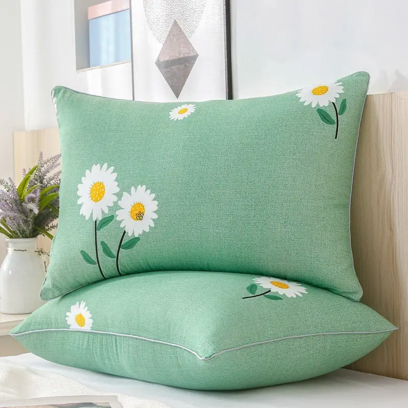 Black Grid Cotton Pillow Covers Single & Double - Image 6