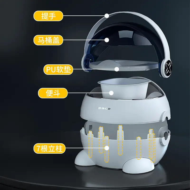 White Portable Baby Urinal Bedpan with High-Quality Foam - Image 6