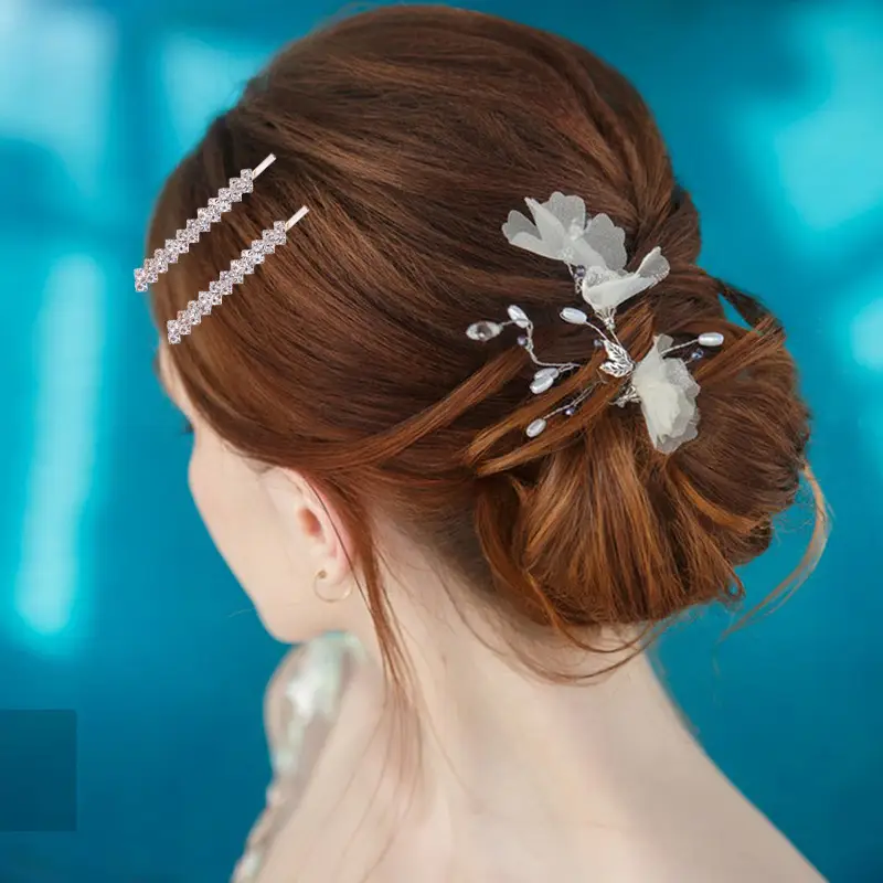 Crystal Claw Hairpins for Bridal & Wedding Wear