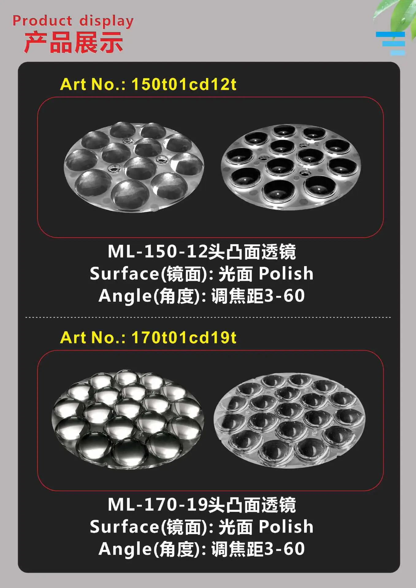 150mm 12-Head Car Mirror Lens Set — feature 2