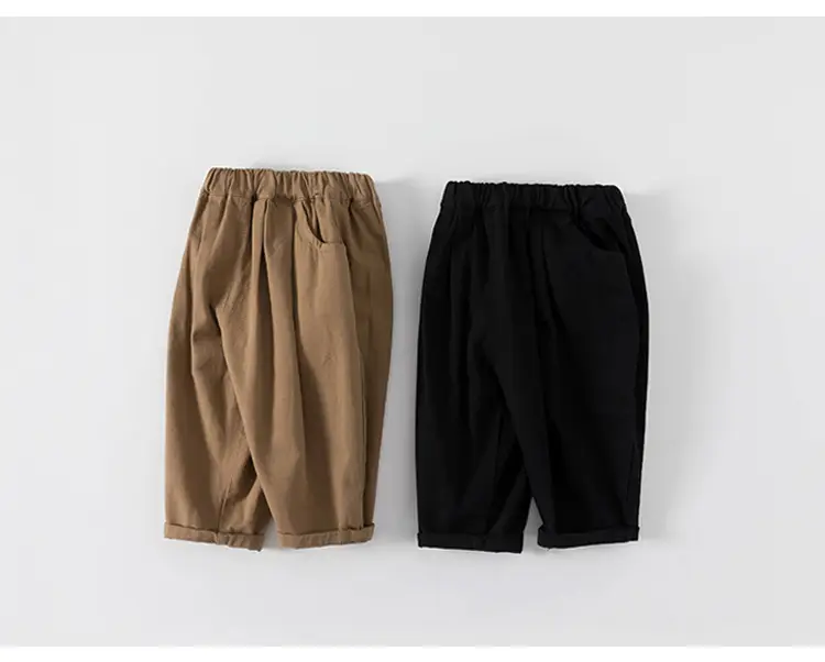 Children's Solid Color Loose Pants Spring Autumn Toddler — feature 15
