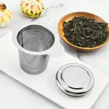 Double-Ear Tea Drain with Lid 304 Stainless Steel Tea Filter — feature 15