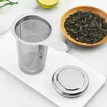 Double-Ear Tea Drain with Lid 304 Stainless Steel Tea Filter — feature 23