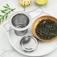 Double-Ear Tea Drain with Lid 304 Stainless Steel Tea Filter — feature 25