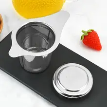 Double-Ear Tea Drain with Lid 304 Stainless Steel Tea Filter — feature 29