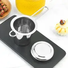 Double-Ear Tea Drain with Lid 304 Stainless Steel Tea Filter — feature 31