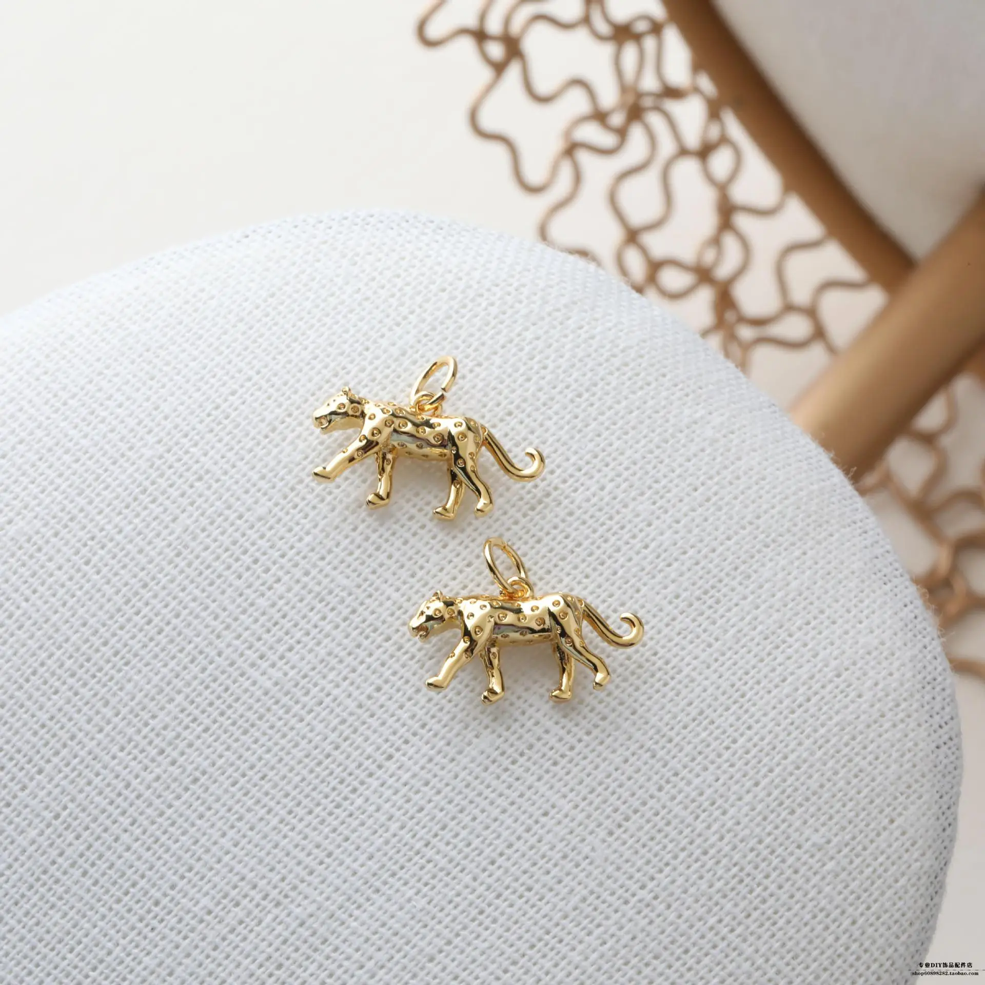 14K Gold Plated Mini Cheetah Earrings Set — feature 4