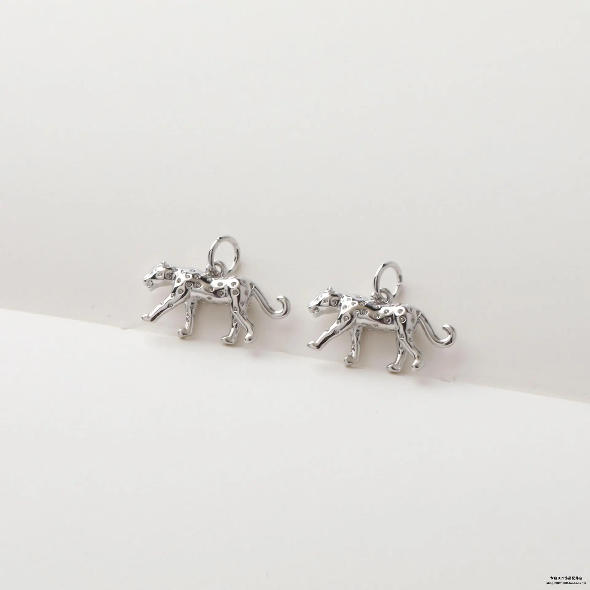 14K Gold Plated Mini Cheetah Earrings Set - Image 2