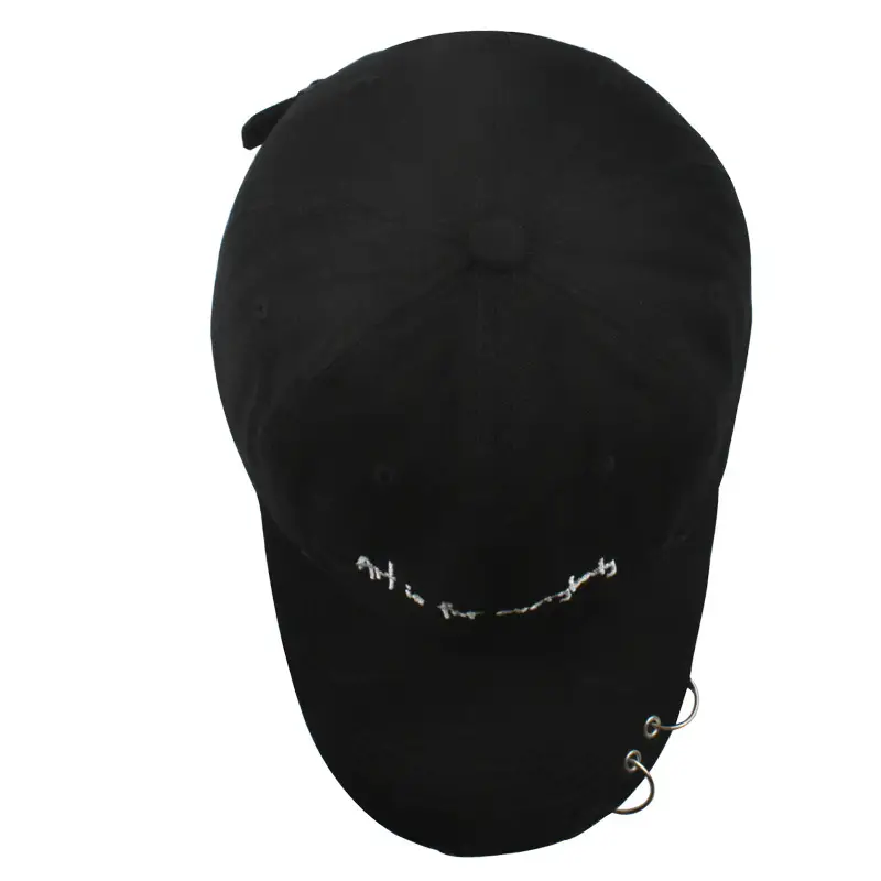 Black Letter Embroidered Women's Baseball Cap - Image 8