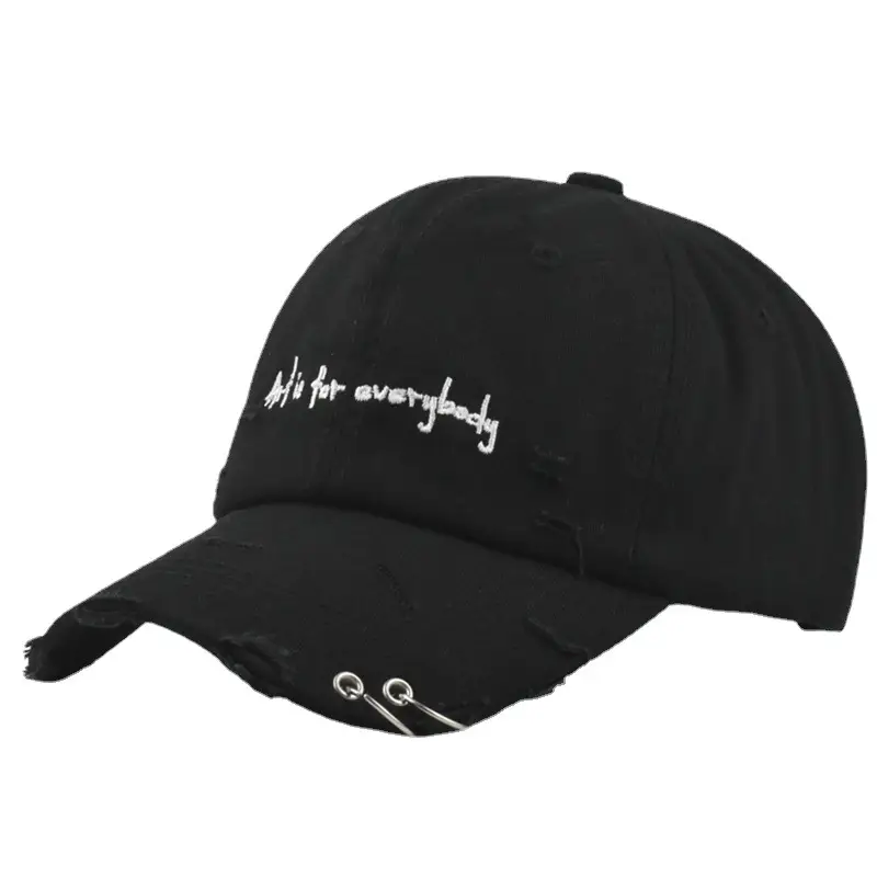 Black Letter Embroidered Women's Baseball Cap - Image 10