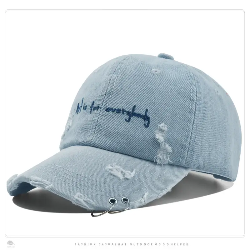 Black Letter Embroidered Women's Baseball Cap - Image 5