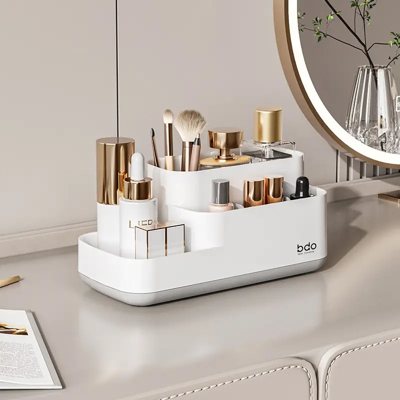 Multifunctional Makeup & Desk Storage Rack with Drawers
