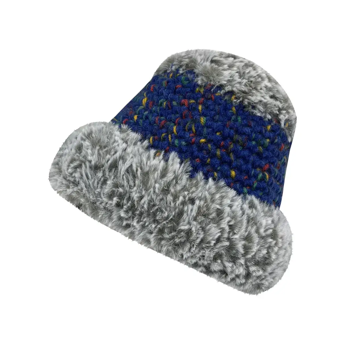 Women's Warm Fur Fisherman's Hat Brown Winter - Image 10