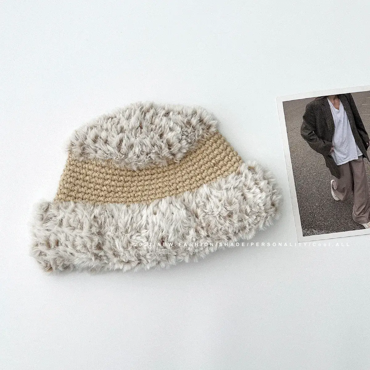 Women's Warm Fur Fisherman's Hat Brown Winter - Image 5