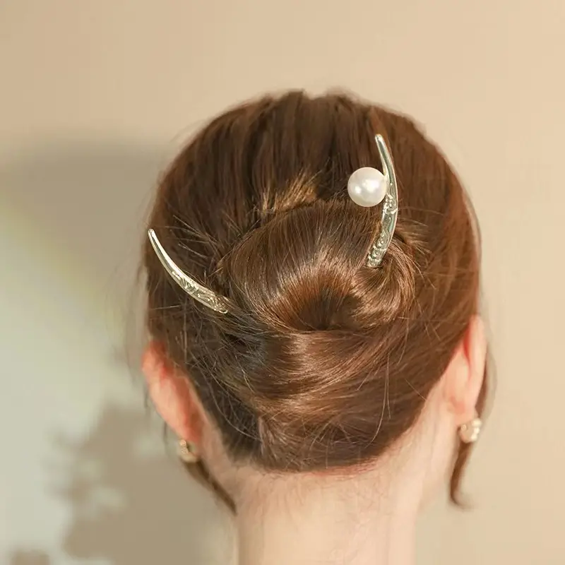 Antique Pearl Hairpin for Girls Women - Image 5