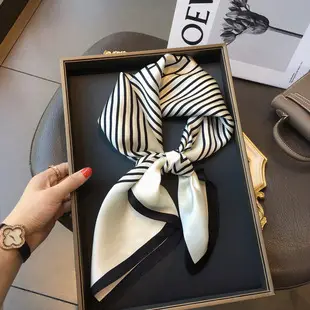 2024 Silk Scarf Houndstooth Orange Beige Women — feature 39