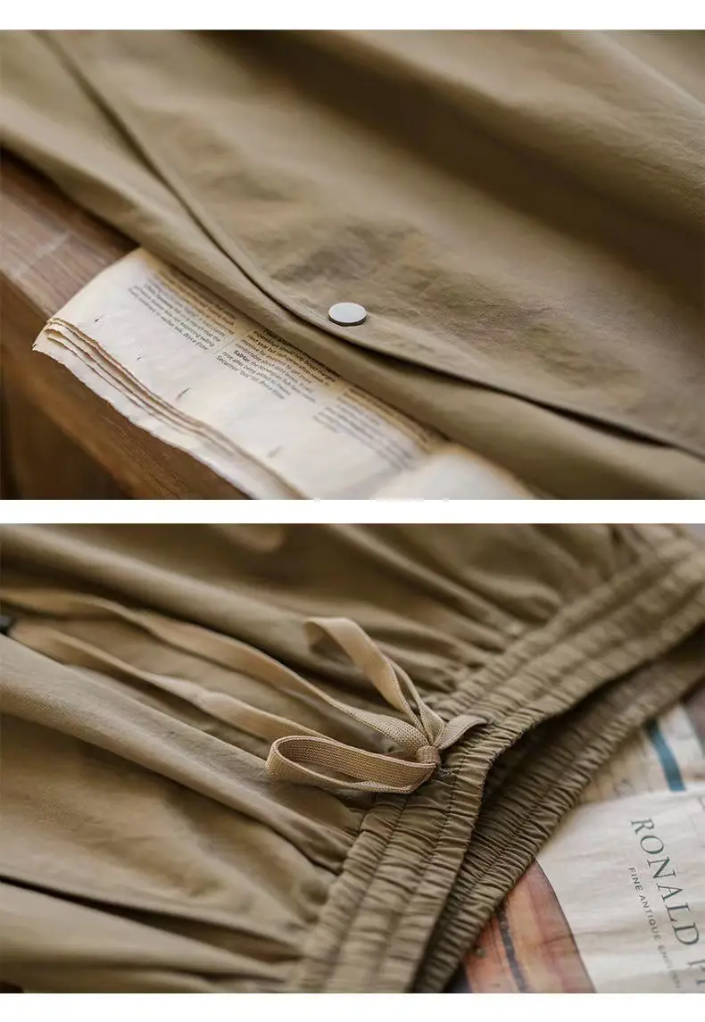 2026 Japanese Style Harem Pants for Women Loose Drawstring Tan — feature 17