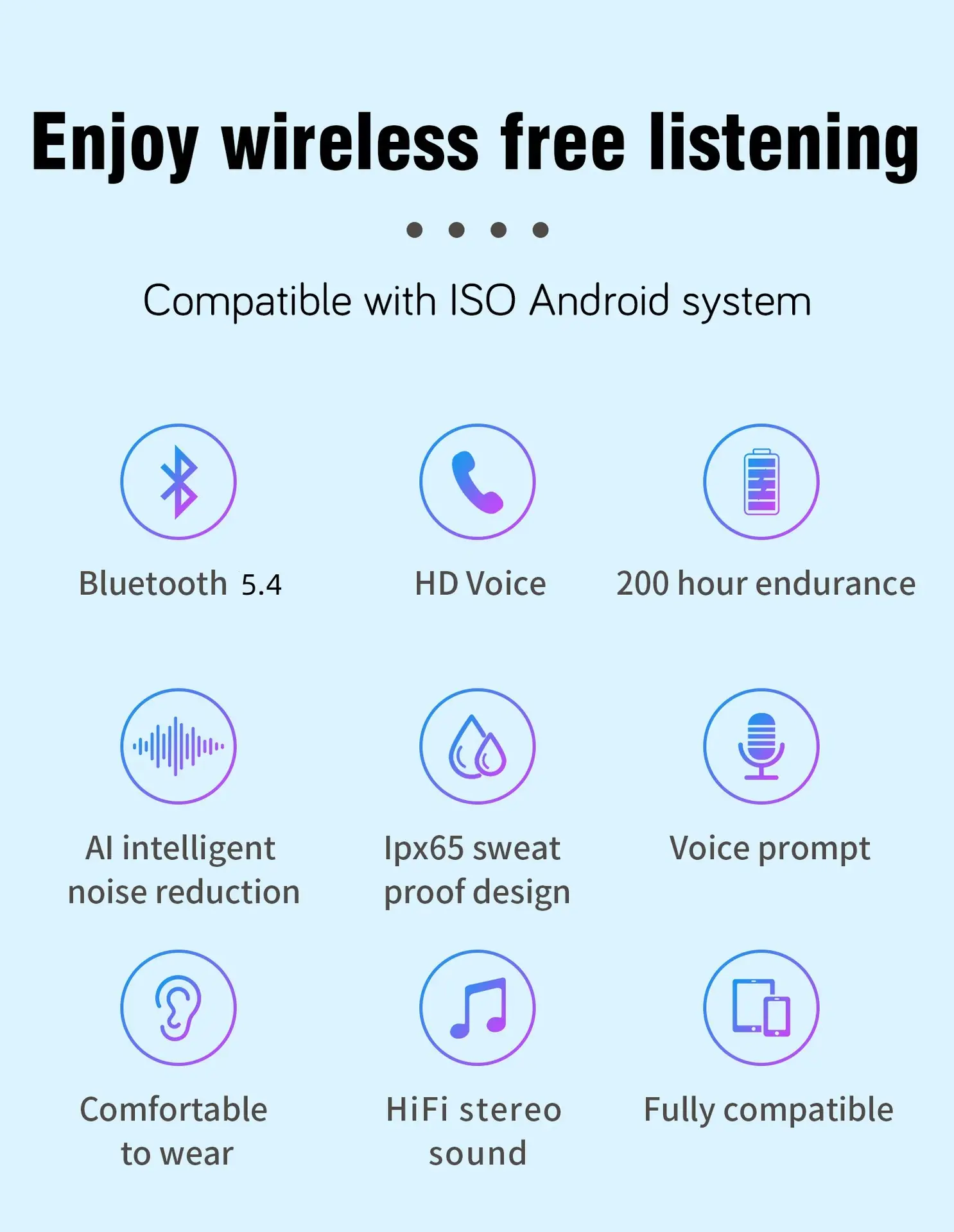 Bluetooth Headset with ENC Noise Cancellation for Business Use — feature 2