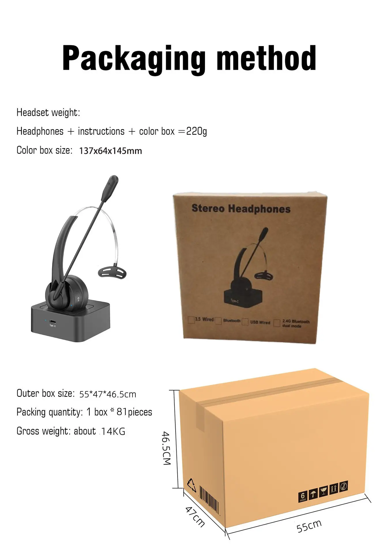 Bluetooth Headset with ENC Noise Cancellation for Business Use — feature 20