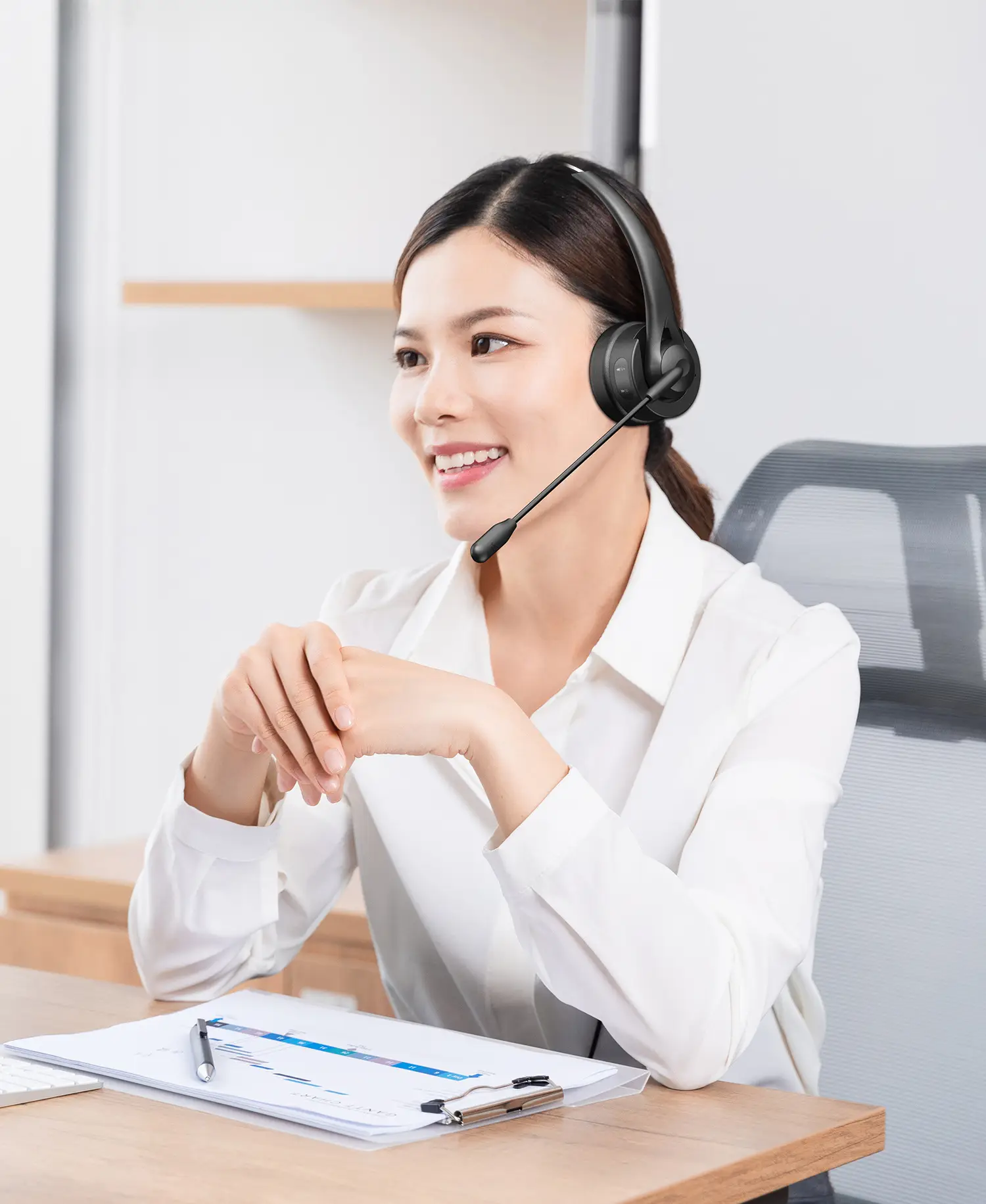 Bluetooth Headset with ENC Noise Cancellation for Business Use — feature 4