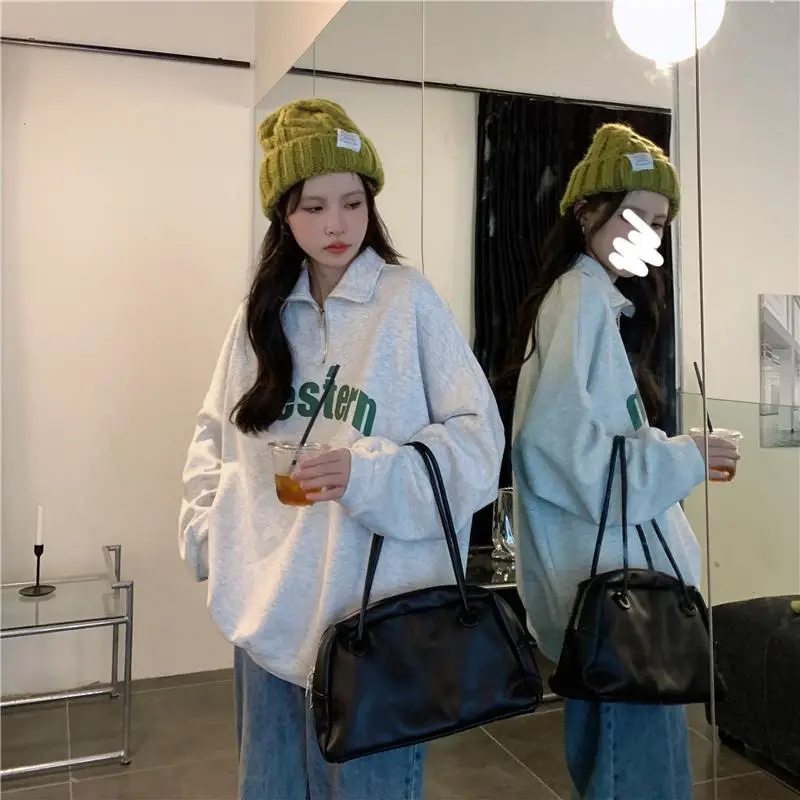 Women 2022 Casual Sweatshirt with American Print — feature 14