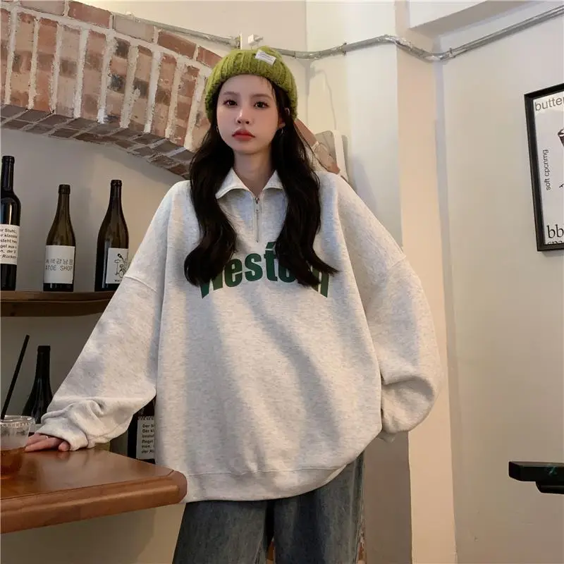 Women 2022 Casual Sweatshirt with American Print — feature 19