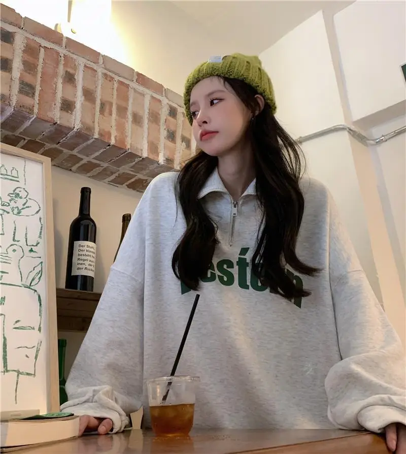 Women 2022 Casual Sweatshirt with American Print — feature 21