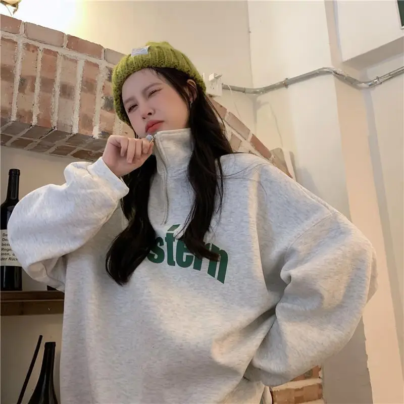 Women 2022 Casual Sweatshirt with American Print — feature 22