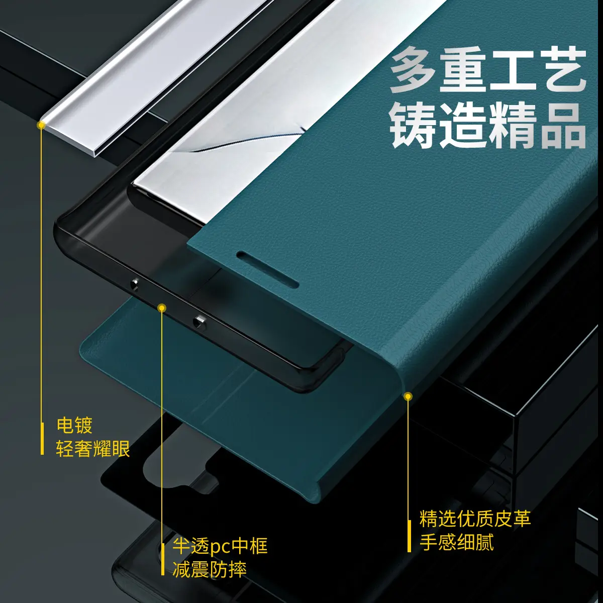 Samsung S24 Ultra Protective Case Flip Bracket All-inclusive Drop Proof - Image 10