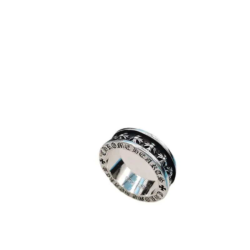 S925 Silver Polishing Ring for Men Women Retro Cross Design - Image 29