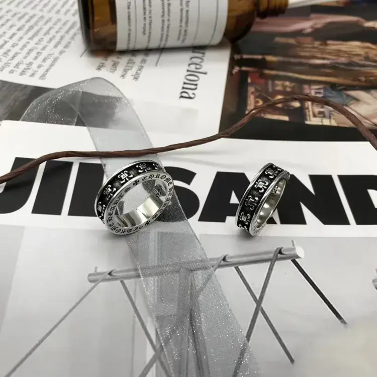 S925 Silver Polishing Ring for Men Women Retro Cross Design - Image 10