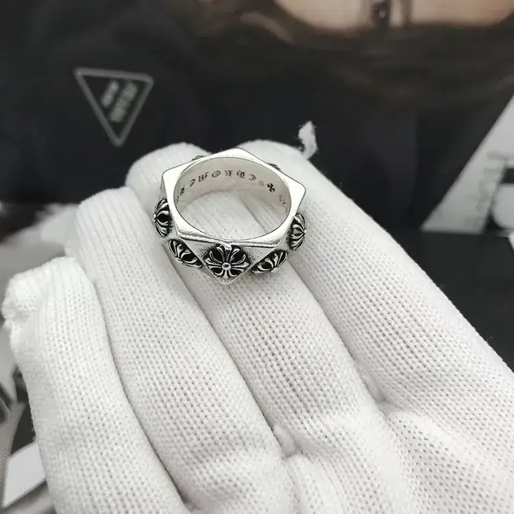 S925 Silver Polishing Ring for Men Women Retro Cross Design - Image 11