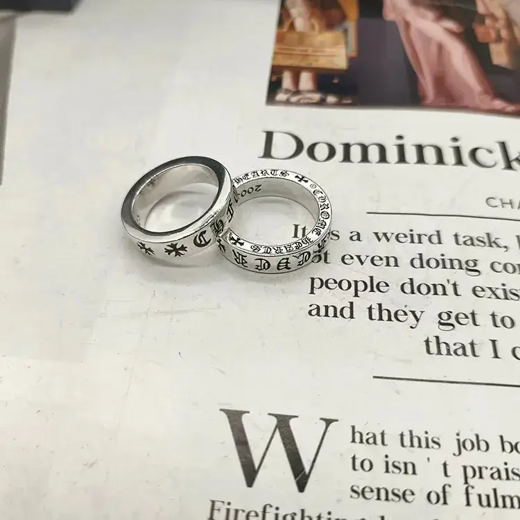 S925 Silver Polishing Ring for Men Women Retro Cross Design - Image 18